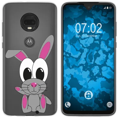 Produktbild von PhoneNatic Case kompatibel mit Motorola Moto G7 Plus Silikon-Hülle Cutiemals M4
