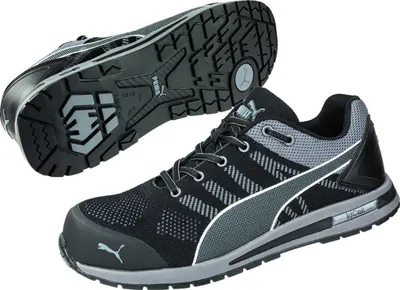 Produktbild von Puma Safety Puma Sicherheitsschuh ELEVATE KNIT LOW S1P ESD HRO SRC 643160 Gr. 42 grau/schwarz