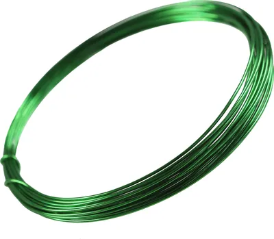 Aluminiumdraht, 1 mm grün