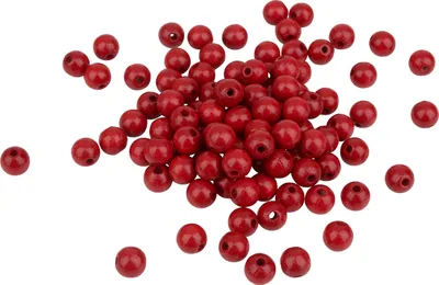 Produktbild von Holzperlen, Ø 8 mm, 85 Stück Rot