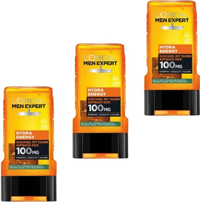 Produktbild von 3x 250 ml L'Oreal Men Expert Dusch Hydra Energy