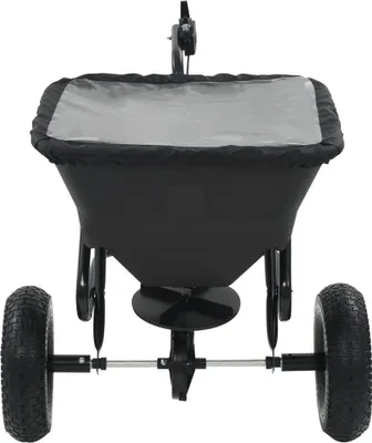 Produktbild von vidaXL Handstreuwagen Salzstreuer zum Ziehen PVC Stahl 125x74x79cm 45L