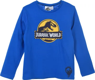 Produktbild von Jurassic World Jungen Langarm-Shirt Longsleeve Oberteil, Farbe:Blau, Größe Kids:104