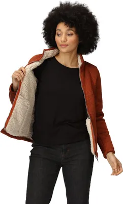 Produktbild von Regatta Razia II Strickfleecejacke mit Teddyfleece innen für Damen, Farbe:Crem, Größe:50