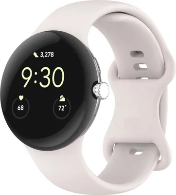 Produktbild von Bizon Strap Watch Silicone S für Google Pixel Watch 3 (45 mm), Pearl