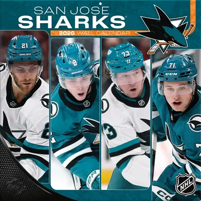 Produktbild von Turner San Jose Sharks NHL 30,5 x 30,5 cm Team Wandkalender 2026