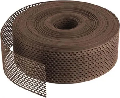 Produktbild von Lüftungsband PVC Rolle Traufgitter 50 mm x 120 m Braun
