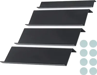 Produktbild von Gewürzschubladen-Organizer, 4-stufiges, gestuftes Design, Gewürzregal, 4er-Pack, erweiterbarer Gewürzdosenhalter für die Küchenaufbewahrung zur Schubladenorganisation