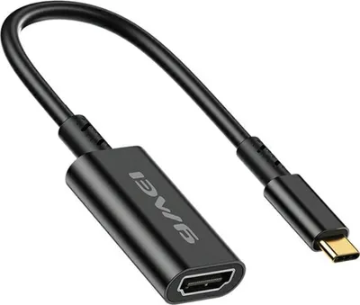 Obrázok produktu pre Awei Adaptér Cl-217T Usb-C/Hdmi Čierny/Čierny 4K/30Hz
