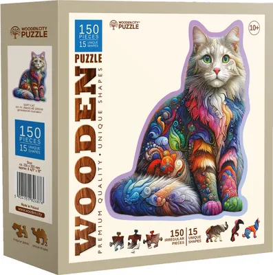 Immagine prodotto di WOODEN CITY Puzzle in legno Gatto gentile 150 pezzi
