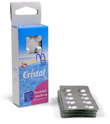 Produktbild von CRISTAL Ersatztabletten Sauerstoff + pH (2x 30 Stk.)