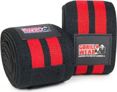 Produktbild von Gorilla Wear Knee Wraps black/red 2m / 79Inch