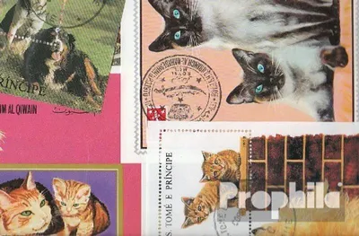Produktbild von Briefmarken Motive 10 verschiedene Haustiere Blöcke