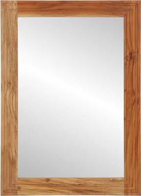 Obrázek produktu pro vidaXL Koupelnové zrcadlo hnědé 50 x 70 x 3 cm z masivního dřeva akácie