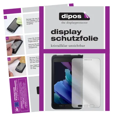 Obrázek produktu pro 2x ochranná fólie pro Samsung Galaxy Tab Active 3 čirá ochranná fólie displeje dipos