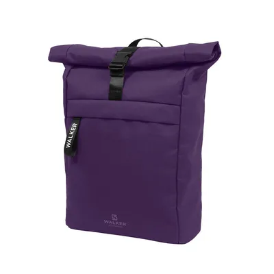 Produktbild von Walker Schulrucksack Roll Top Kunstfaser lila