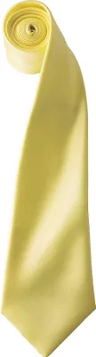 Immagine prodotto di Cravatta Premier da uomo in raso, tinta unita RW1152 (taglia unica) (limone)