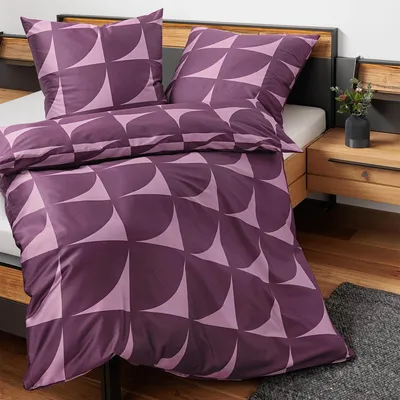 Produktbild von Janine Mako-Satin Bettwäsche J.D. 87117 beere 155x220 cm + 80x80 cm