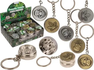 Produktbild von Mühle Schlüsselanhänger 2in1 - Praktischer Metallschlüsselanhänger mit Mühle