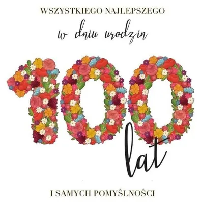 Image de Carnet de vœux A5 « 100 ans » avec enveloppe