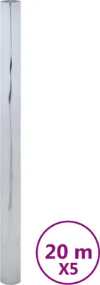 Produktbild von Sonnenschutzfolien 5 Stk. Statisch Reflektierend Silbern PVC