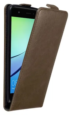 Image de Cadorabo Housse pour Huawei NOVA Housse de protection en marron Flip Etui Housse de téléphone portable Case Cover