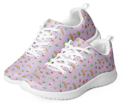 Produktbild von Mr. & Mrs. Panda Sneaker Damen Blume Kleeblatt Größe 37 1/2 - Violett - Geschenk, Trainingsschuh, Bunt, Weiß, Glück, Glücksbringer, Motivation, Umzug, Garten, Neuer Job