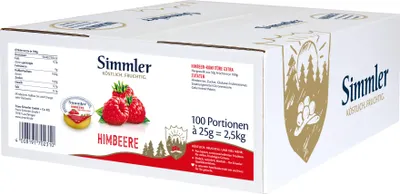 Produktbild von Simmler Himbeer-Konfitüre Extra 100x25g