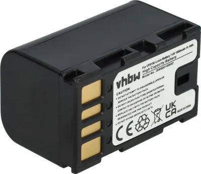 Produktbild von vhbw Akku kompatibel mit JVC GZ-MG150, GZ-MG155, GZ-MG140, GZ-MG275, GZ-MG175, GZ-MG255 Videokamera Camcorder (1400 mAh, 7,2 V, Li-Ion) + Infochip