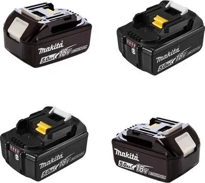 Image de Lot de 4 batteries 18V Li-Ion LXT 5,0Ah pour outil sans fil - Makita BL1850BX4