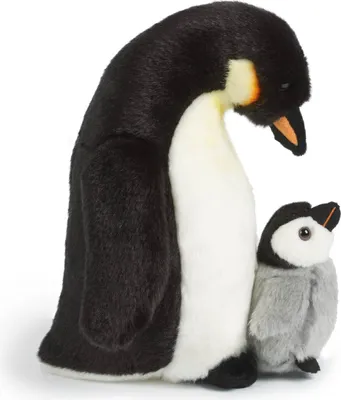 Produktbild von Living Nature Kuscheltier Pinguin mit Jungtier - Plüschtier