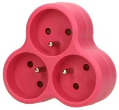 Obrázek produktu pro Zásuvka rozbočovací ORNO OR-AE-13134/P, růžová