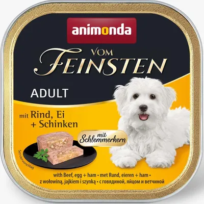 Image de Animonda Nourriture fine au bœuf, aux œufs et au jambon 150g