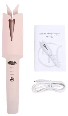 Immagine prodotto di Arricciacapelli automatico, arricciacapelli automatico, 2 temperature, ricaricabile tramite USB, diametro di 25 mm, adatto per uso domestico