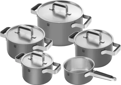 Produktbild von Zwilling Pure Kochgeschirrset 5-tlg. 18/10 Grau