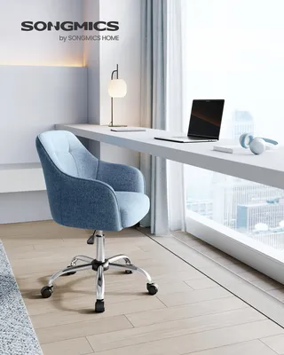 Produktbild von SONGMICS Schreibtischstuhl, höhenverstellbar, Blau