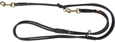 Produktbild von TRIXIE Pure Verlängerungsleine, Leder - schwarz - 2 m/10 mm