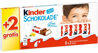 Produktbild von kinder Schokolade 8+2 gratis