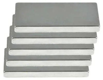 5 x Starke Magnete, zum Basteln 20x10x2 mm