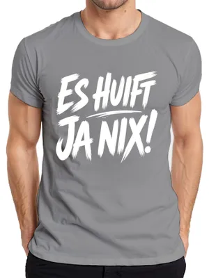 Obrázok produktu pre Tričko s nápisom v bavorskom dialekte, zábavné, sarkastické, pre pánov, sivé, veľkosť XXL