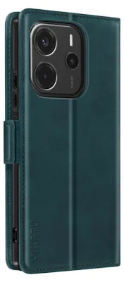 Productafbeelding van Avizar hoesje voor de Xiaomi Redmi Note 14 4G, met videostandaard, in de kleur eendblauw