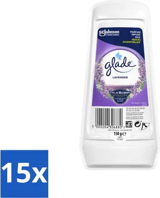 Produktbild von Glade - Gel - Tranquil Lavendel & Aloe - 150 g - Vorteilspack - 15 Stücke