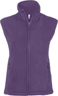 Produktbild von Kariban Damen Fleece Jacke Weste Micro Fleece-Weste Bodywarmer Fleece, Größe:XS, Farbe:Purple