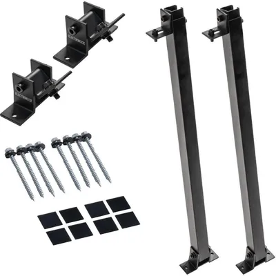 Immagine prodotto di Supporto per pannello solare 30°-60° Nero ▶ Set da 2  Pannello solare da balcone
