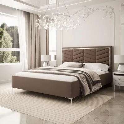 Produktbild von Polsterbett AURORA II 160x200 mit Container und Metallgestell Jasmine 28 ohne Matratze