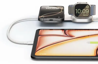 Immagine prodotto di Zens Wireless Charging Cable Pro 3 Otterbox Cavo USB-C A USB-C 3 In 1 Qi2 MagSafe 15W 1.5 M Bianco