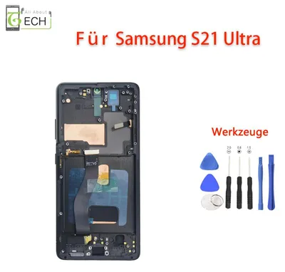 Produktbild von Für Samsung Galaxy S21 Ultra G998 LCD Display (OLED) Bildschirm + Rahmen 6,67"