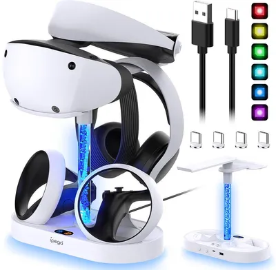 Produktbild von PS VR2 Oplaadstation mit RGB & 4 magnetischen USB-C Anschlüssen