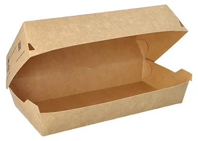 Produktbild von Baguetteboxen, Pappe "NOTPLA" 7,5 cm x 10,7 cm x 22 cm braun