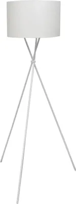 Productafbeelding van vidaXL Vloerlamp met lampenkap en hoge standaard, wit